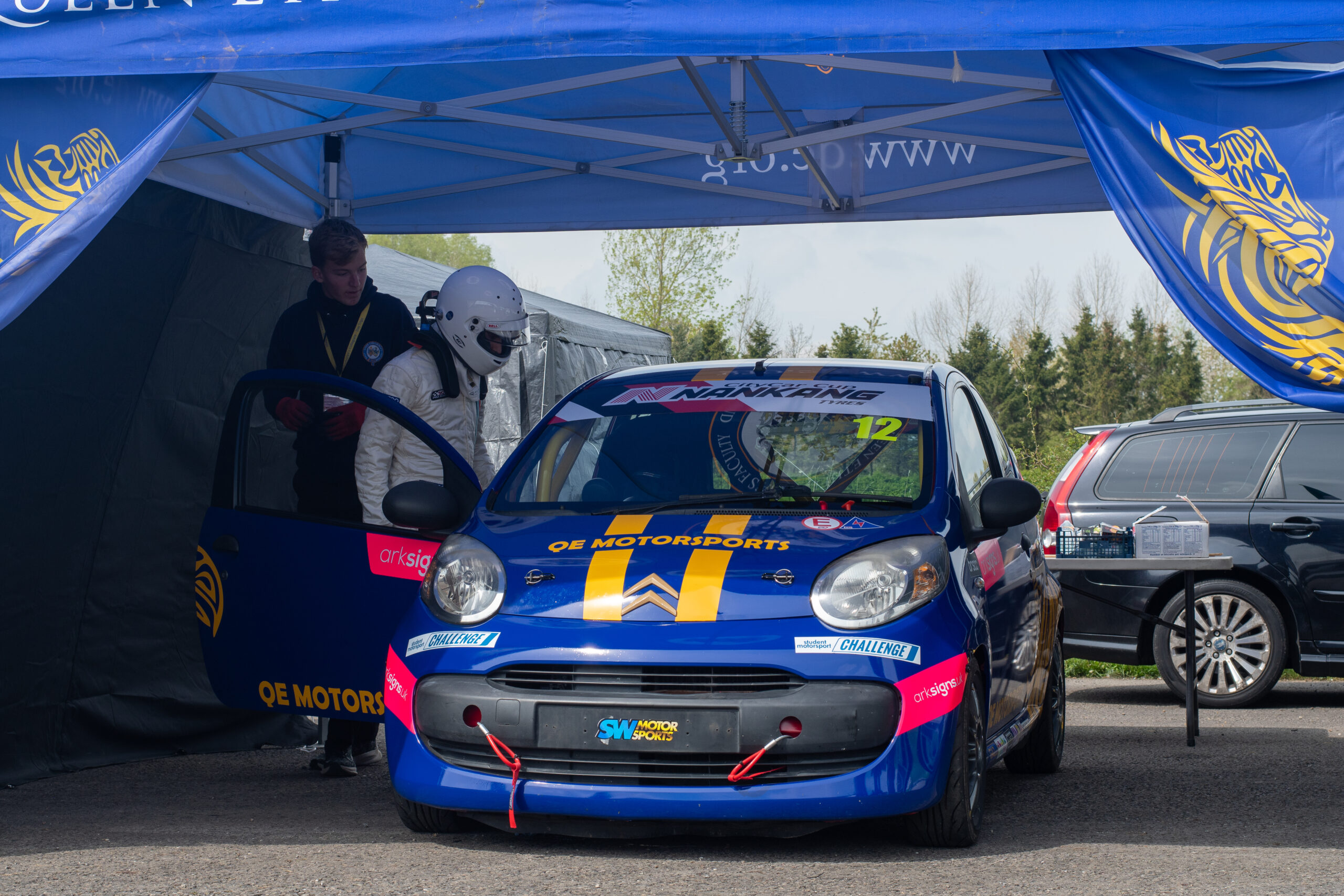 Simondet prepares for another session in the QE Motorsports C1 - Photo by Sam Matthews