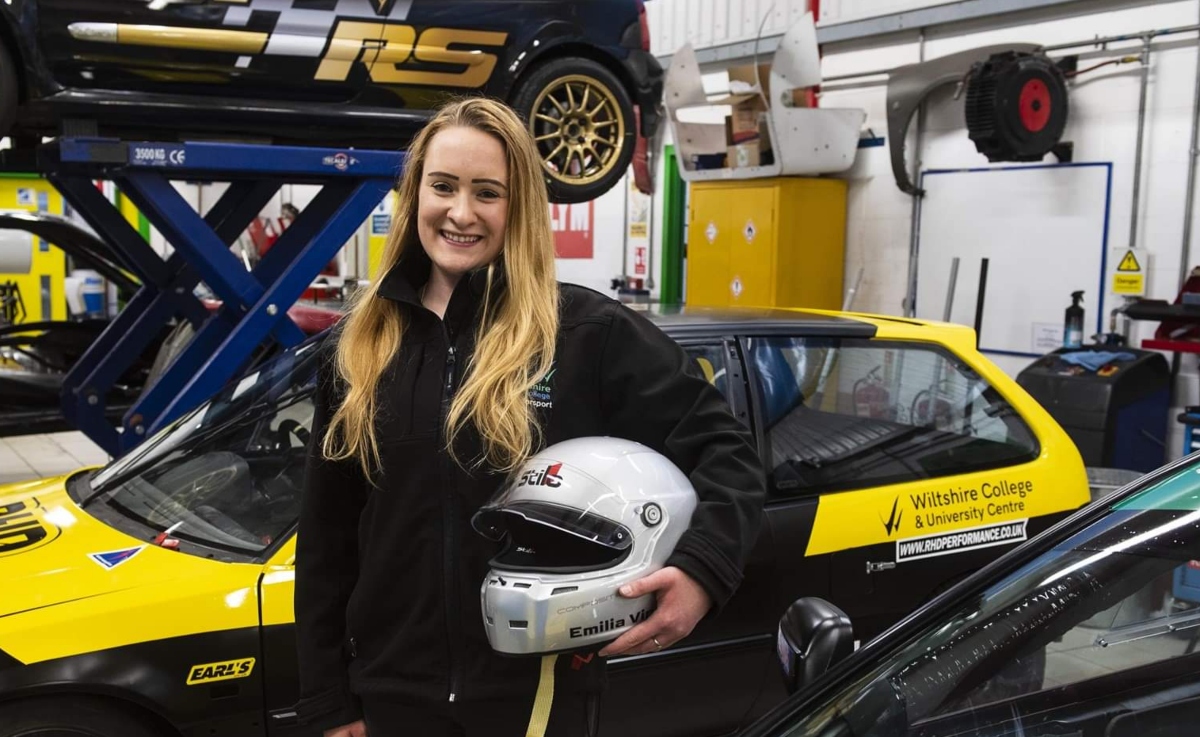 Emilia Vincent - driver of the #174 Wiltshire College City Car Cup Challenger